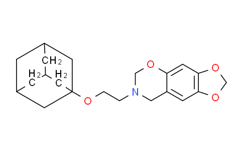 CAS No. 688352-84-3, 7,8-Dihydro-7-[2-(tricyclo[3.3.1.1(3,7)]dec-1-yloxy)ethyl]-6H-1,3-dioxolo[4,5-g][1,3]benzoxazine