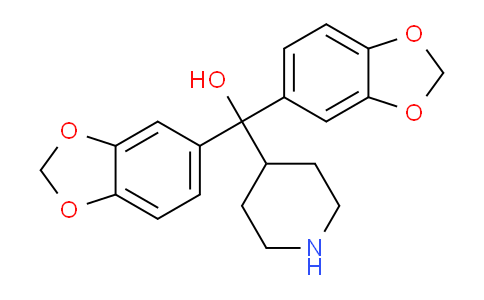 CAS No. 1446818-43-4, bis(benzo[d][1,3]dioxol-5-yl)(piperidin-4-yl)methanol