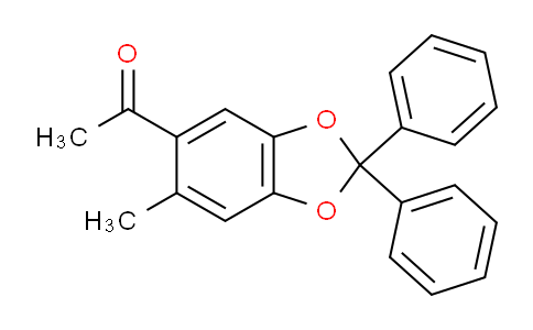 CAS No. 1416372-98-9, 1-(6-Methyl-2,2-diphenylbenzo[1,3]dioxol-5-yl)ethanone