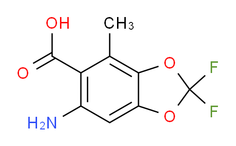 CAS No. 2451905-67-0, 6-amino-2,2-difluoro-4-methyl-1,3-benzodioxole-5-carboxylic acid