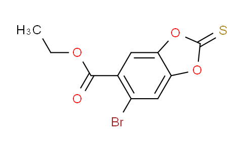 CAS No. 2451905-06-7, ethyl 6-bromo-2-thioxo-1,3-benzodioxole-5-carboxylate