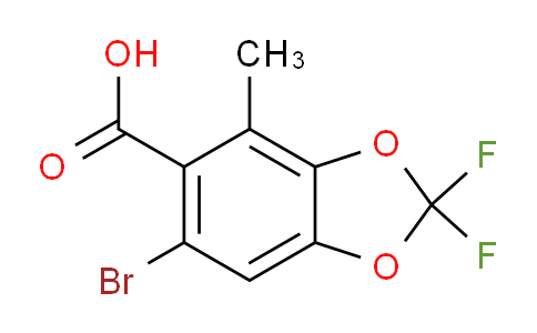 CAS No. 2451903-52-7, 6-bromo-2,2-difluoro-4-methyl-1,3-benzodioxole-5-carboxylic acid