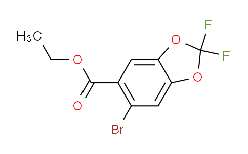 CAS No. 2451905-07-8, ethyl 6-bromo-2,2-difluoro-1,3-benzodioxole-5-carboxylate