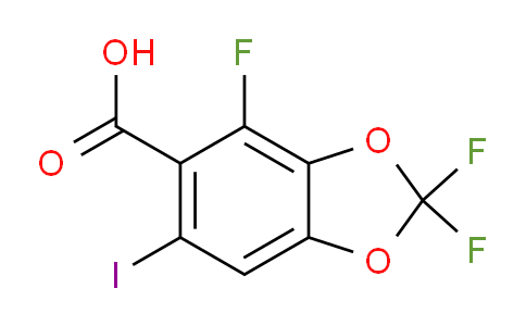 CAS No. 2451905-78-3, 2,2,4-trifluoro-6-iodo-1,3-benzodioxole-5-carboxylic acid