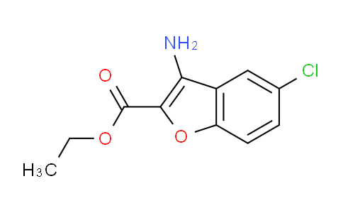 CAS No. 329210-07-3, ethyl 3-amino-5-chlorobenzofuran-2-carboxylate