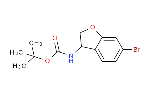 CAS No. 1257854-98-0, tert-butyl (6-bromo-2,3-dihydrobenzofuran-3-yl)carbamate