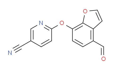 CAS No. 1087351-72-1, 6-((4-formylbenzofuran-7-yl)oxy)nicotinonitrile