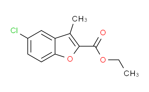 CAS No. 119138-73-7, ethyl 5-chloro-3-methylbenzofuran-2-carboxylate