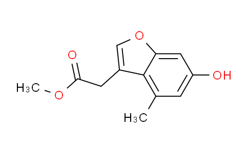 CAS No. 1380390-22-6, methyl 2-(6-hydroxy-4-methylbenzofuran-3-yl)acetate