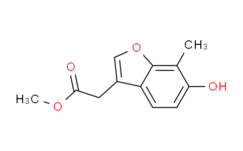 CAS No. 1380390-17-9, methyl 2-(6-hydroxy-7-methylbenzofuran-3-yl)acetate