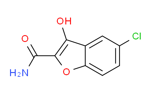 CAS No. 26474-95-3, 5-chloro-3-hydroxybenzofuran-2-carboxamide