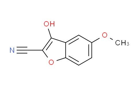CAS No. 26475-00-3, 3-hydroxy-5-methoxybenzofuran-2-carbonitrile