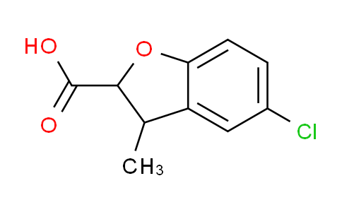 CAS No. 230293-44-4, 5-chloro-3-methyl-2,3-dihydrobenzofuran-2-carboxylic acid