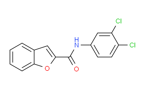 CAS No. 420097-22-9, N-(3,4-dichlorophenyl)benzofuran-2-carboxamide