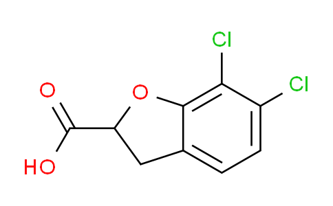 CAS No. 62717-17-3, 6,7-dichloro-2,3-dihydrobenzofuran-2-carboxylic acid