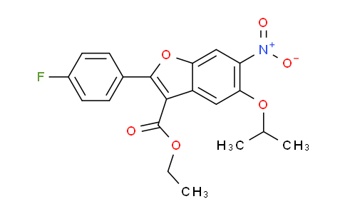 CAS No. 691857-07-5, ethyl 2-(4-fluorophenyl)-5-isopropoxy-6-nitrobenzofuran-3-carboxylate