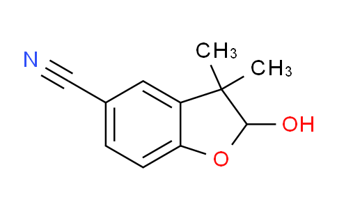CAS No. 75097-73-3, 2-hydroxy-3,3-dimethyl-2,3-dihydrobenzofuran-5-carbonitrile
