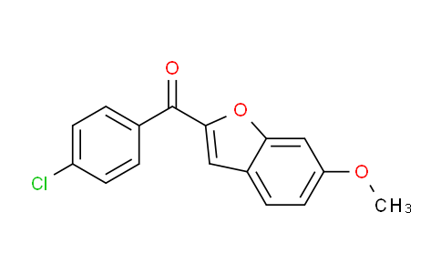 CAS No. 82158-47-2, (4-chlorophenyl)(6-methoxybenzofuran-2-yl)methanone
