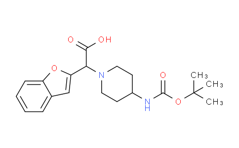 CAS No. 885275-46-7, Benzofuran-2-yl-(4-Boc-amino-piperidin-1-yl)-acetic acid
