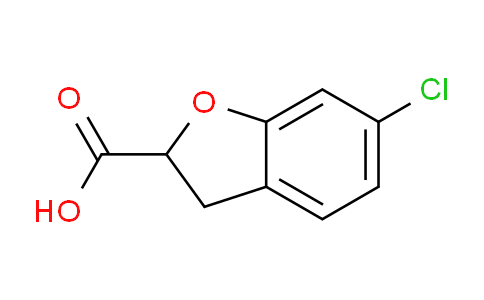 CAS No. 26018-49-5, 6-chloro-2,3-dihydrobenzofuran-2-carboxylic acid