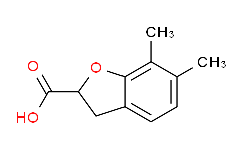 CAS No. 26018-57-5, 6,7-dimethyl-2,3-dihydrobenzofuran-2-carboxylic acid