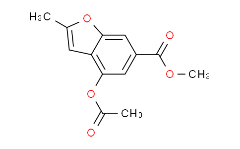 CAS No. 37978-61-3, methyl 4-acetoxy-2-methylbenzofuran-6-carboxylate