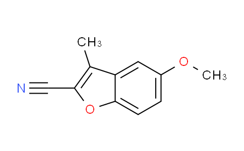 CAS No. 35351-62-3, 5-methoxy-3-methylbenzofuran-2-carbonitrile