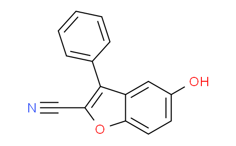 CAS No. 53020-55-6, 5-hydroxy-3-phenylbenzofuran-2-carbonitrile