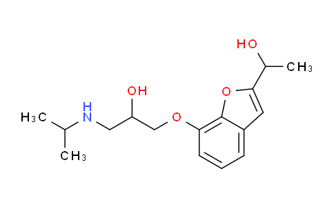 CAS No. 55636-92-5, 1-((2-(1-hydroxyethyl)benzofuran-7-yl)oxy)-3-(isopropylamino)propan-2-ol