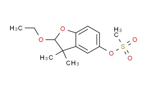CAS No. 26225-79-6, (2-ethoxy-3,3-dimethyl-2H-1-benzofuran-5-yl) methanesulfonate