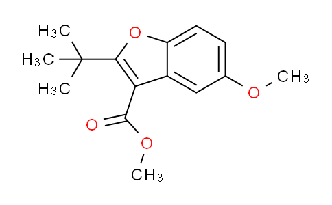 CAS No. 385419-83-0, methyl 2-(tert-butyl)-5-methoxybenzofuran-3-carboxylate