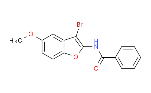 CAS No. 1277175-60-6, N-(3-bromo-5-methoxybenzofuran-2-yl)benzamide