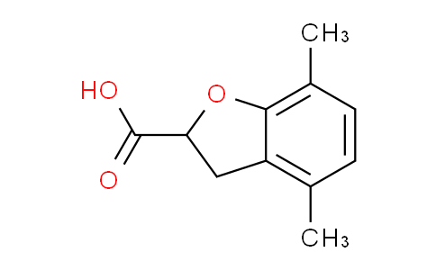 CAS No. 1378684-52-6, 4,7-dimethyl-2,3-dihydrobenzofuran-2-carboxylic acid