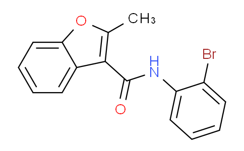 CAS No. 1373243-63-0, N-(2-bromophenyl)-2-methylbenzofuran-3-carboxamide