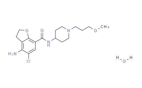 CAS No. 1161952-84-6, 4-amino-5-chloro-N-(1-(3-methoxypropyl)piperidin-4-yl)-2,3-dihydrobenzofuran-7-carboxamide hydrate