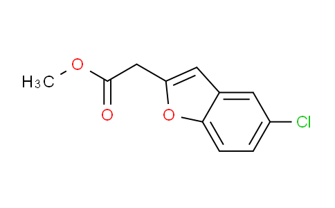 CAS No. 1005328-52-8, methyl 2-(5-chlorobenzofuran-2-yl)acetate