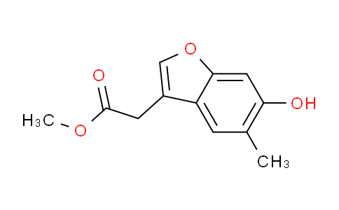 CAS No. 1380390-26-0, methyl 2-(6-hydroxy-5-methylbenzofuran-3-yl)acetate