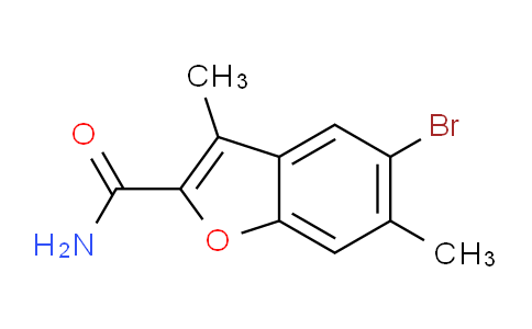 CAS No. 35351-29-2, 5-bromo-3,6-dimethylbenzofuran-2-carboxamide
