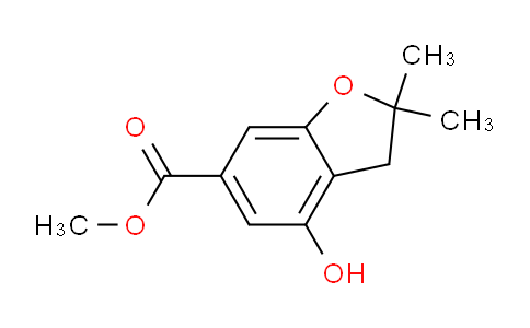 CAS No. 955884-97-6, Methyl 4-hydroxy-2,2-dimethyl-2,3-dihydro-1-benzofuran-6-carboxylate