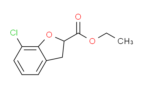 CAS No. 113730-55-5, ethyl 7-chloro-2,3-dihydrobenzofuran-2-carboxylate
