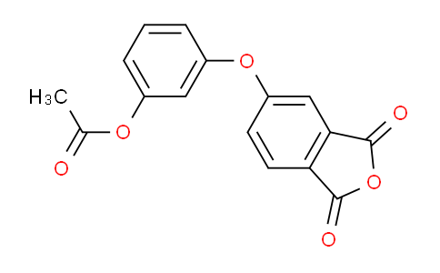 CAS No. 122590-09-4, 3-((1,3-dioxo-1,3-dihydroisobenzofuran-5-yl)oxy)phenyl acetate