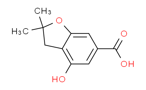 CAS No. 169130-42-1, 4-hydroxy-2,2-dimethyl-2,3-dihydrobenzofuran-6-carboxylic acid