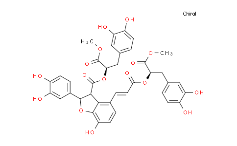 CAS No. 875313-64-7, (R)-3-(3,4-dihydroxyphenyl)-1-methoxy-1-oxopropan-2-yl 2-(3,4-dihydroxyphenyl)-4-((E)-3-(((R)-3-(3,4-dihydroxyphenyl)-1-methoxy-1-oxopropan-2-yl)oxy)-3-oxoprop-1-en-1-yl)-7-hydroxy-2,3-dihydrobenzofuran-3-carboxylate