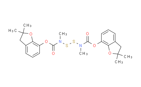 CAS No. 39995-74-9, bis(2,2-dimethyl-2,3-dihydrobenzofuran-7-yl) disulfanediylbis(methylcarbamate)