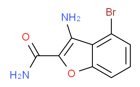 CAS No. 1823367-36-7, 3-Amino-4-bromobenzofuran-2-carboxamide