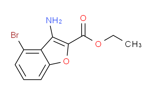 CAS No. 1823510-61-7, Ethyl 3-amino-4-bromobenzofuran-2-carboxylate