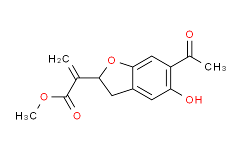 CAS No. 617722-56-2, Methyl 2-(6-Acetyl-5-Hydroxy-2,3-Dihydrobenzofuran-2-Yl)propenoate
