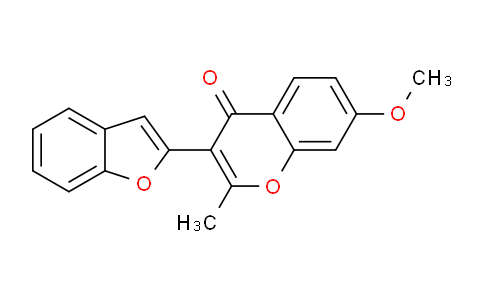 CAS No. 36754-50-4, 3-(1-benzofuran-2-yl)-7-methoxy-2-methylchromen-4-one