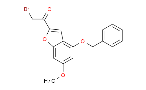 CAS No. 1476847-52-5, 1-(4-(Benzyloxy)-6-methoxybenzofuran-2-yl)-2-bromoethanone