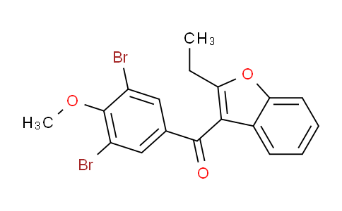CAS No. 51073-13-3, (3,5-Dibromo-4-methoxyphenyl)(2-ethylbenzofuran-3-yl)methanone
